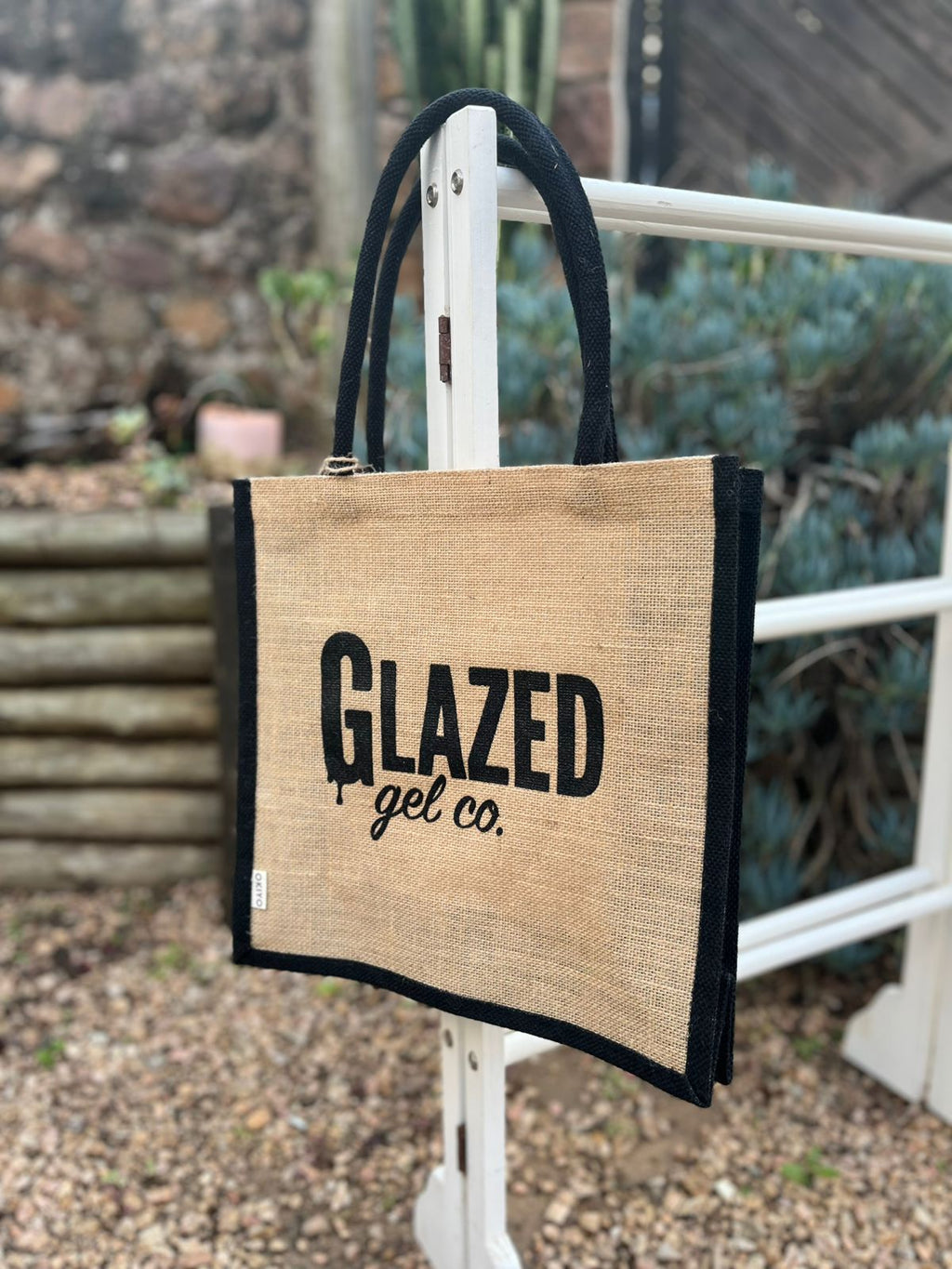 Glazed tote bag